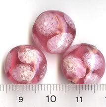 Glasperlen Rosa