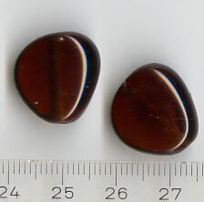 Glasperlen Braun