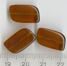 Glasperlen Braun