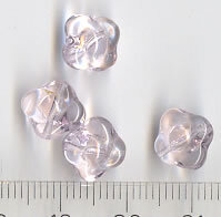 Glasperlen Rosa