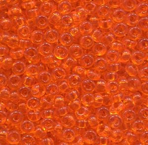2,6mm Rocailles Orange Transparent 90000
