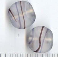 Glasperlen Klar-Violet-Braun