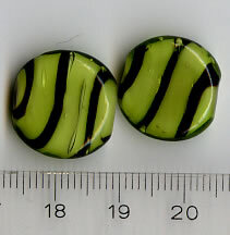 Glasperlen Grün-Schwarz