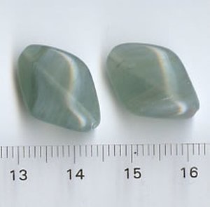 Glasperlen Grünblau
