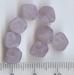 9x6mm Czech Pinch Beads Violet Matt Meliert