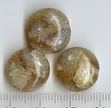 Glasperlen Braun