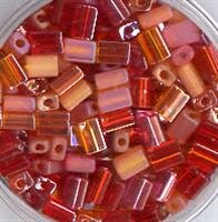 5mm Rechteck Stifte Rot/Orange