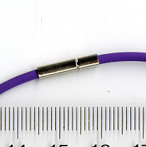 Kautschuk Klickcollier Flieder