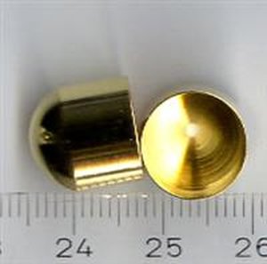 12mm Kappen für Häkelketten Goldfarben