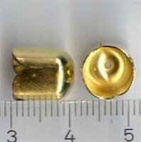 9mm Kappen für Häkelketten  Goldfarben