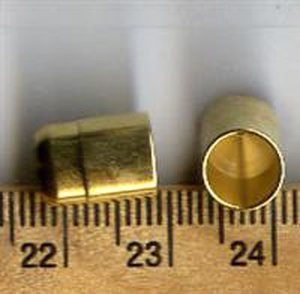 8x11mm Kappen fr Hkelketten Goldfarben