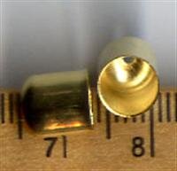7mm Kappen für Häkelketten Goldfarben