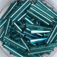 15 mm Stifte Blaugrün mit Silbereinzug