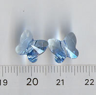 Swarovski Aquamarine Schmetterling