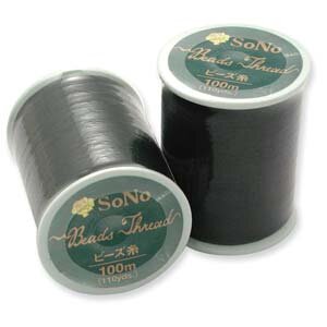 SoNo Beading Thread  Schwarz