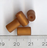10 x6mm Polaris Hellbraun Matt