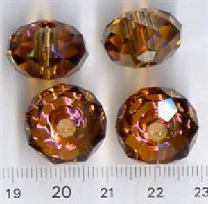 Swarovski Briolette Crystal Copper