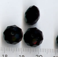 12mm Swarovski Briolette Jet