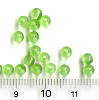 4mm Glasperlen Grün Matt
