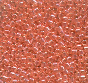 11/0 Delica Transparent Peach Lüsternd 106