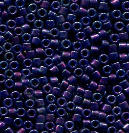 11/0 Delica Metallic Midnite Purple 135