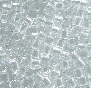 11/0 Delica Transparent Crystal 141