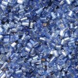 2-Cut Silbereinzug Eisblau