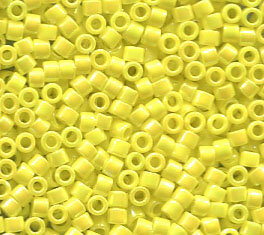 11/0 Delica Opak Yellow AB 160