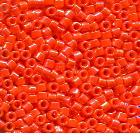 11/0 Delica Opak Orange AB 161