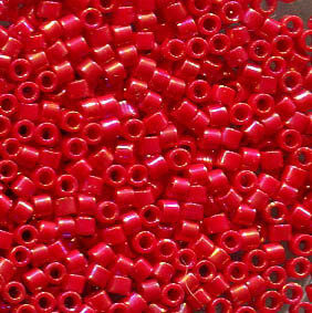 11/0 Delica Opak Red AB 162