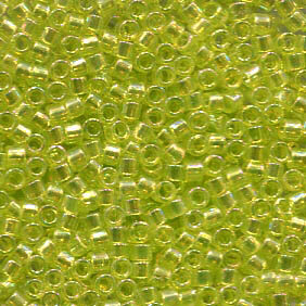 11/0 Delica Transparent Chartruese AB 174