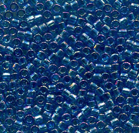 11/0 Delica Transparent Aqua AB 177