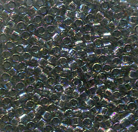 11/0 Delica Transparent Light Grey AB 179