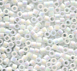 11/0 Delica White Pearl AB 202