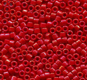 11/0 Delica Opak Red Lüsternd 214