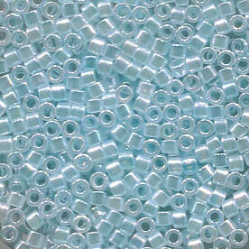 11/0 Delica Light Aqua Lined Crystal 239