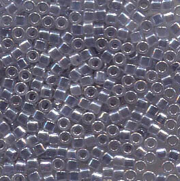 11/0 Delica Grey Lined Crystal 242