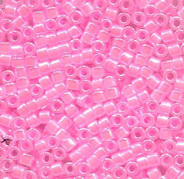 11/0 Delica Light Pink Lined Cyrstal  244