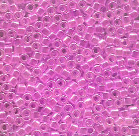 11/0 Delica Purple Lilac Lined Crystal 248