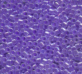 11/0 Delica Purple lined Crystal 249