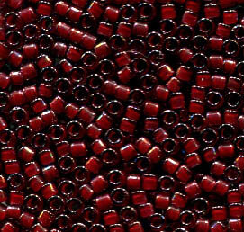 11/0 Delica Dark Plum Lined Crystal Luster 280