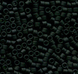 11/0 Delica Matte Black 310