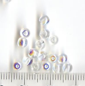 4mm Glasperlen Crystal AB