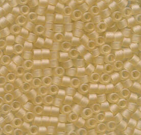 11/0 Delica Matt Transparent Pale Topaz 382