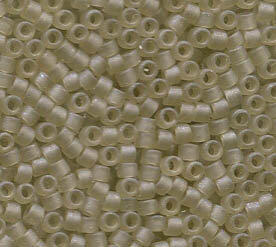 11/0 Delica Matt Transparent Oyster 383