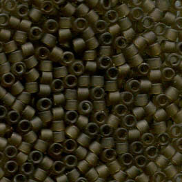 11/0 Delica Matt Transparent Smokey Quartz 384