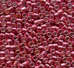 11/0 Delica Galvanized Pink Dyed 420