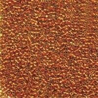 11/0 Delica Galvanized Tangerine Dyed  421