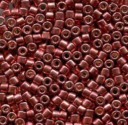 11/0 Delica Galvanized Cranberry Dyed 423