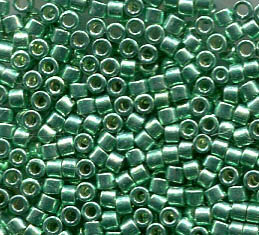 11/0 Delica Galvanized Medium Green Dyed 426